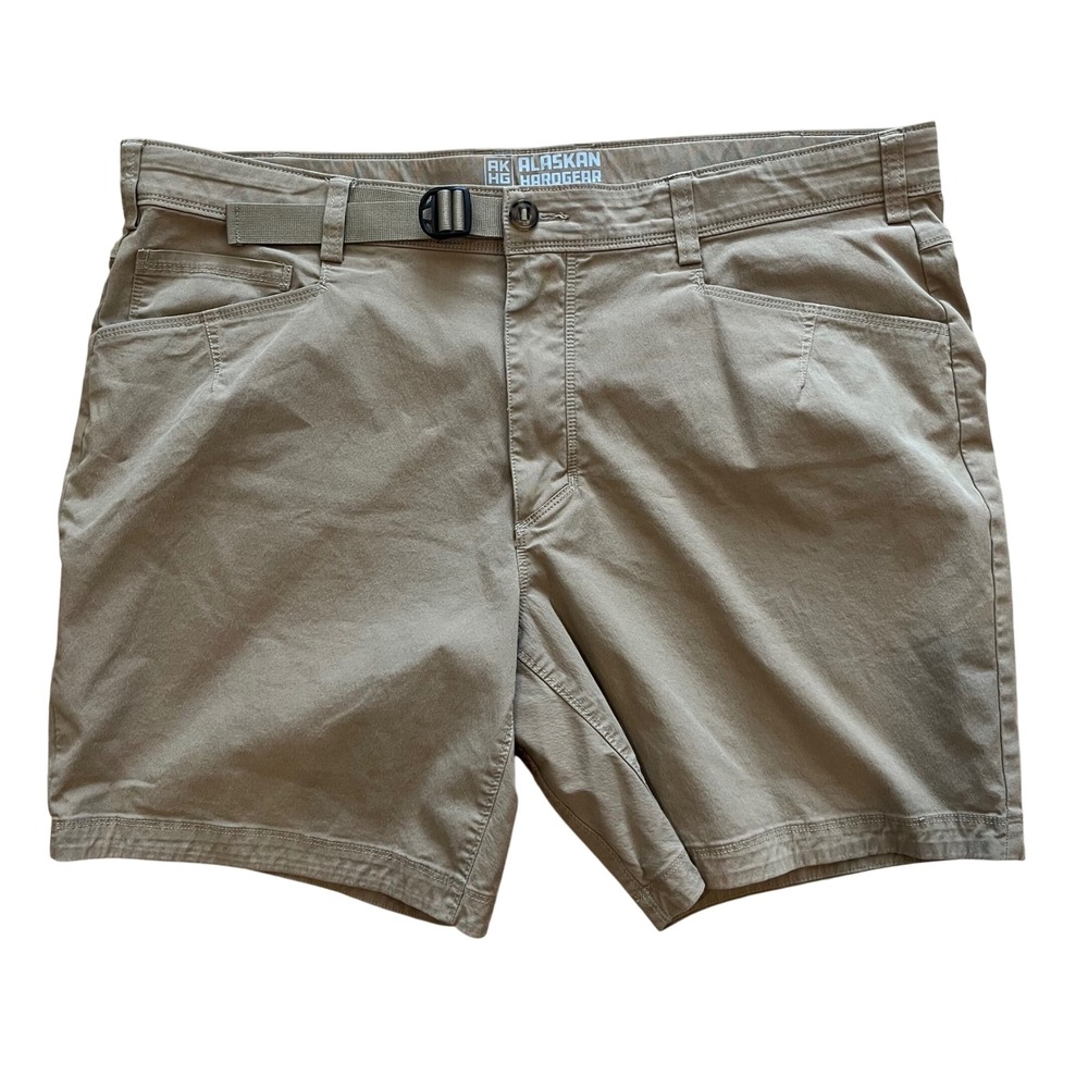 Alaskan Hardgear Duluth Trading Co Tan Utility Shorts Mens 40 Standard Fit Belt